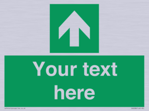 Safe condition Custom arrow up sign